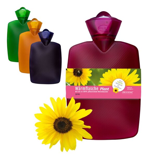 HUGO-FROSCH Termofor Hugo Frosch Classic Plant 1,8L, transparentní, modrý