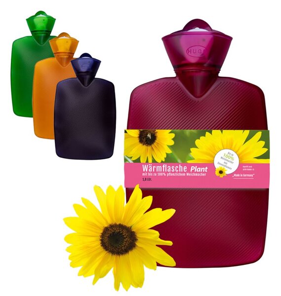 HUGO-FROSCH Termofor Hugo Frosch Classic Plant 1,8L, transparentní, zelený