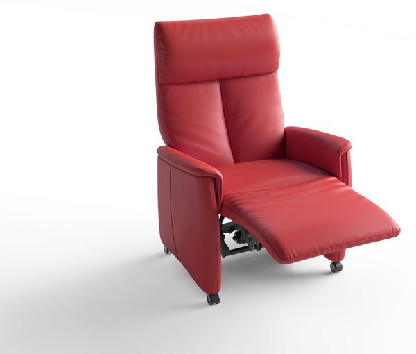 RELAXAČNÍ KŘESLO, kůže, červená Sit & More - Online Only křesla & taburety, Online Only
