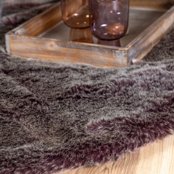 Obsession, Kusový koberec Samba 495 Mauve kruh, 80x80 (průměr) kruh, fialová, ložnice
