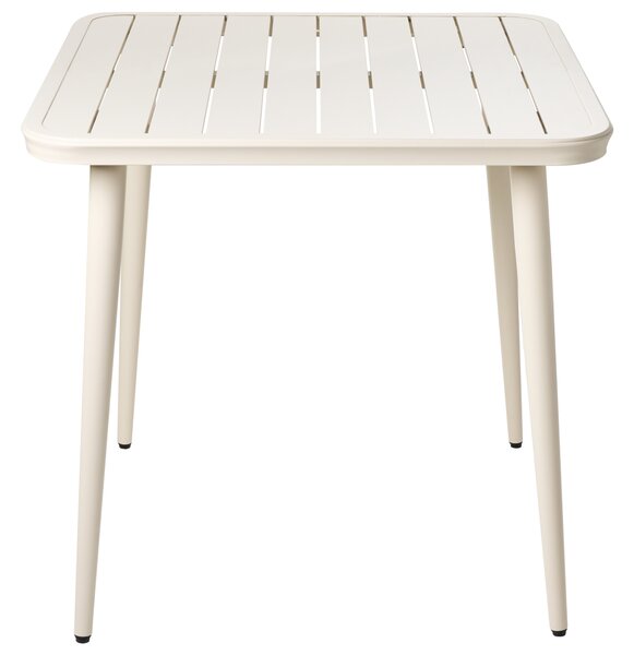 Zahradní jídelní stůl NATURNO 80 cm 80 cm Kov Světle béžová