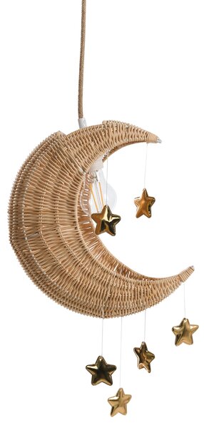 Závěsná lampa Měsíc ORCHON Ratan Přírodní