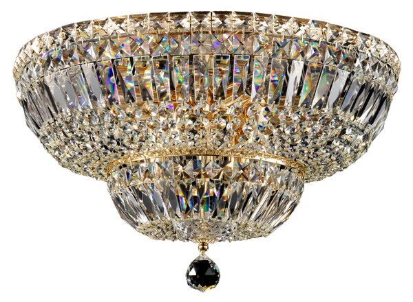 Maytoni Stropní křišťálové svítidlo BASFOR, 12xE14, Ø 46 cm