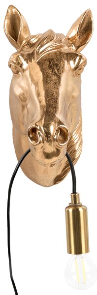 Kůň Nástěnná lampa PHILIPPE Zlatá