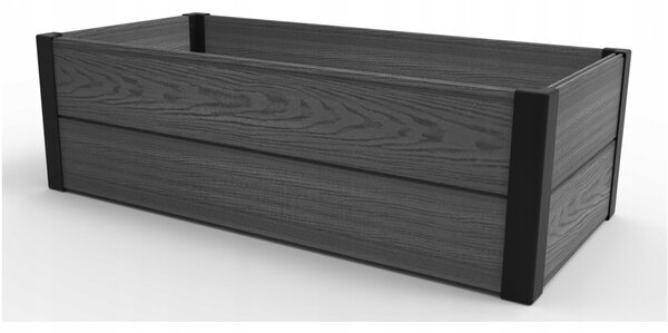Květináč Keter plast šedý 106 cm x 50 cm x 32 cm