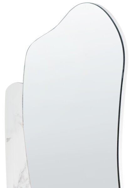 Zrcadlo ARVERT 60 cm 80 cm Bílý mramor