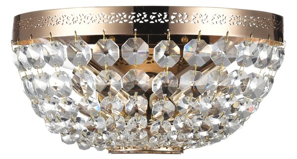 Maytoni Nástěnné křišťálové svítidlo OTTILIA, 2xE14, š. 25 cm