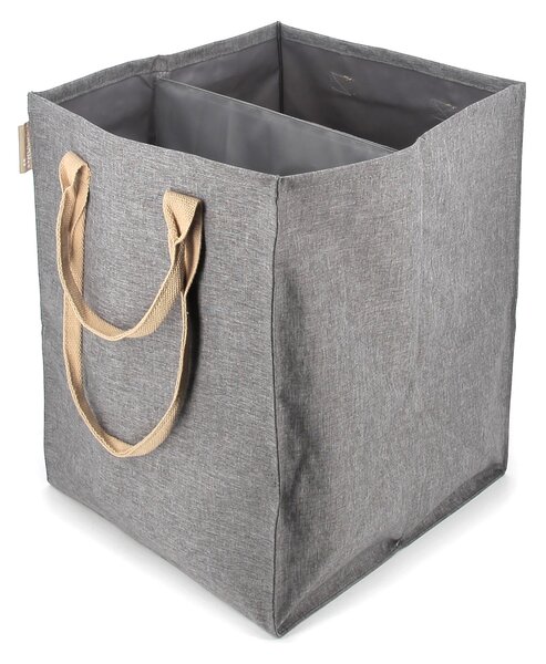 Rolser Laundry Hub Tweed duplo, koš na prádlo - taška, šedá