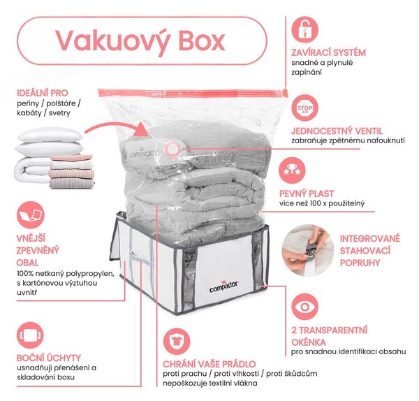 Compactor Life L 145 litrů - úložný box s vakuovým sáčkem