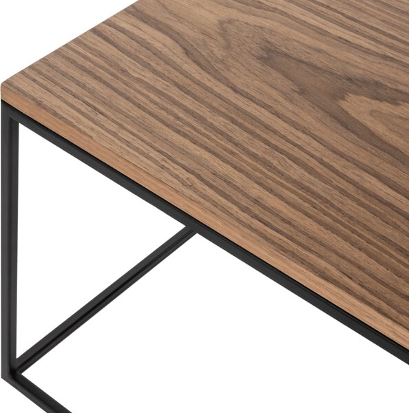 Noo.ma Ořechový konferenční stolek Kafibor 100 x 50 cm