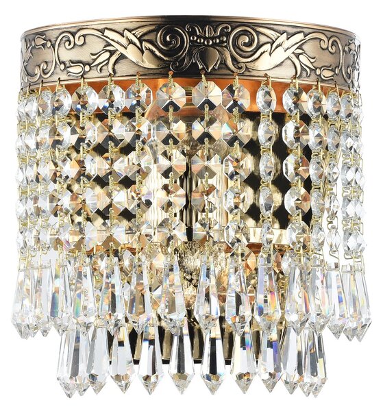 Maytoni Nástěnné křišťálové svítidlo PALACE, 1xE27, v. 18,7 cm