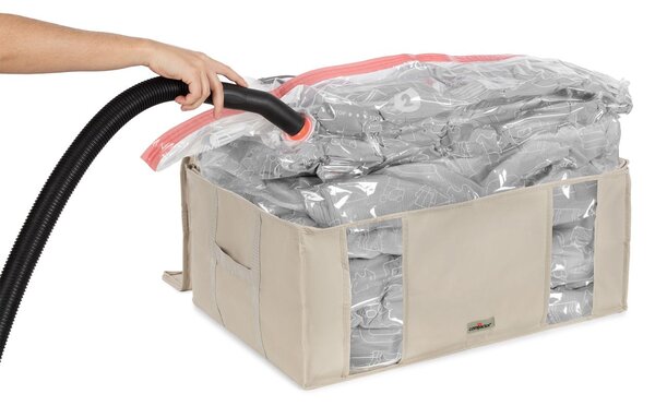 Compactor Life 2.0. vakuový úložný box s pouzdrem - XXL 210 litrů, 65 x 50 x 27 cm