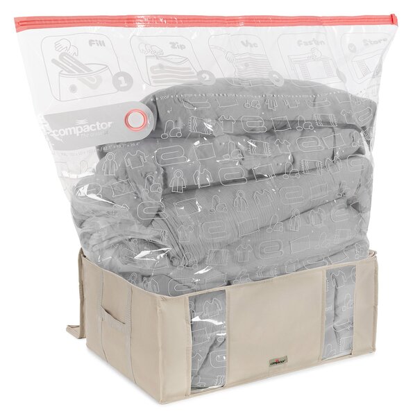 Compactor Life 2.0. vakuový úložný box s pouzdrem - XXL 210 litrů, 65 x 50 x 27 cm
