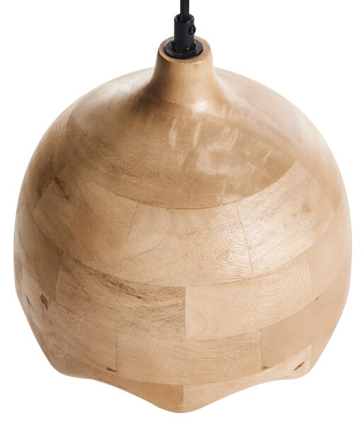 Závěsná lampa GOMATI Mangové dřevo Světle hnědá