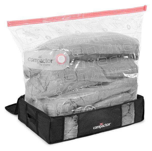 Compactor 3D Black Edition L 145 L vakuový úložný box s pouzdrem - 50 x 65 x 15,5 cm