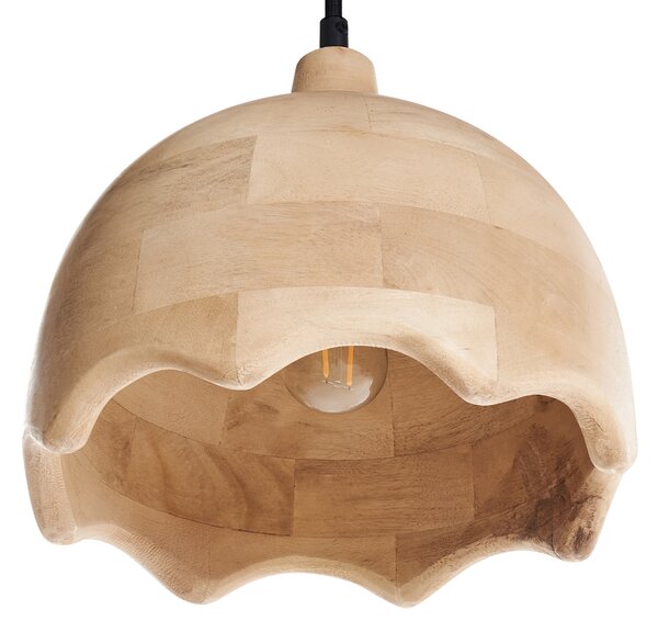 Závěsná lampa GOMATI Mangové dřevo Světle hnědá