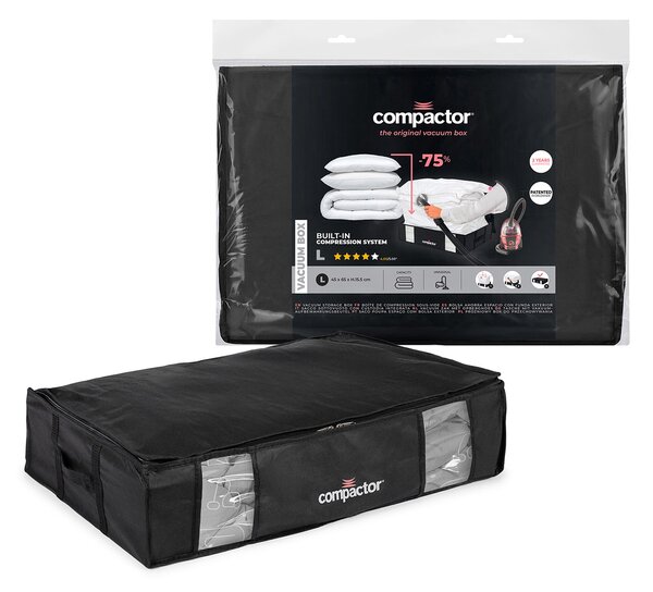 Compactor 3D Black Edition L 145 L vakuový úložný box s pouzdrem - 50 x 65 x 15,5 cm