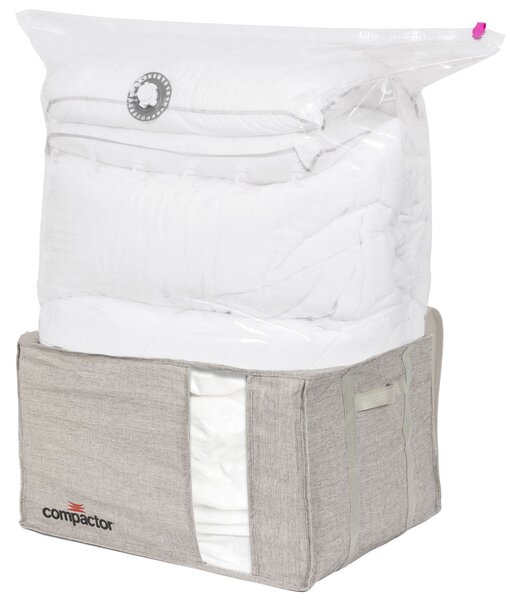 Compactor OXFORD vakuový úložný box XL, 56 x 42 x 33 cm, pevné pouzdro, polyester-bavlna