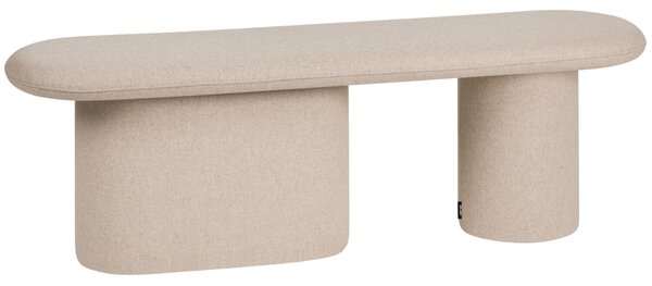 Noo.ma Béžová čalouněná lavice Rull 130 cm