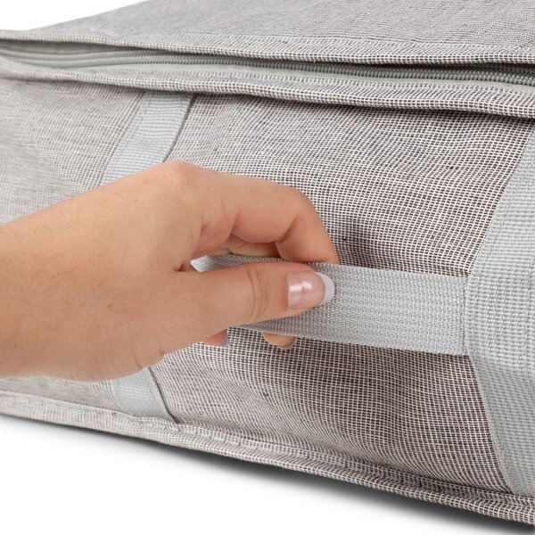 Compactor OXFORD vakuový úložný box L, 56 x 56 x 16 cm, pevné pouzdro, polyester-bavlna
