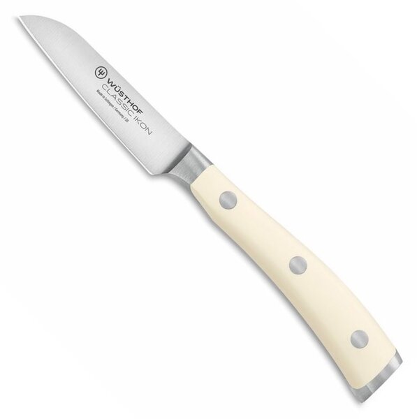 Nůž na zeleninu CLASSIC IKON Creme White 8 cm - Wüsthof Dreizack Solingen (Nůž na krájení zeleniny CLASSIC IKON Creme White 8 cm, dárkové balení - Wüsthof Dreizack Solingen)