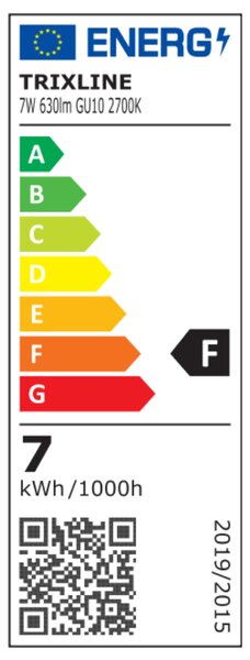 LED žárovka 0080001147 GU10, 7W, teplá bílá