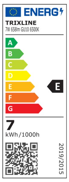 LED žárovka 0080000959 GU10, 7W, studená bílá