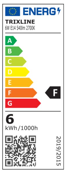 LED žárovka 0080000891 E14, 6W, teplá bílá