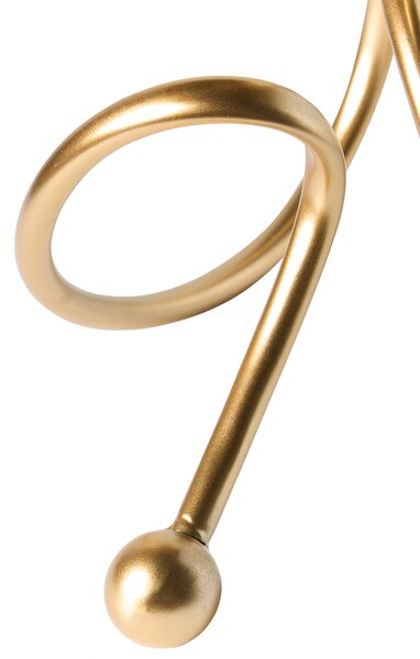 Svícen AROUCA 40 cm Kov Zlatá