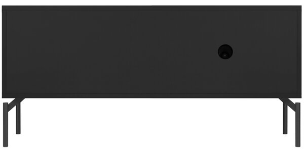 Noo.ma Černý TV stolek Met 116 x 42 cm