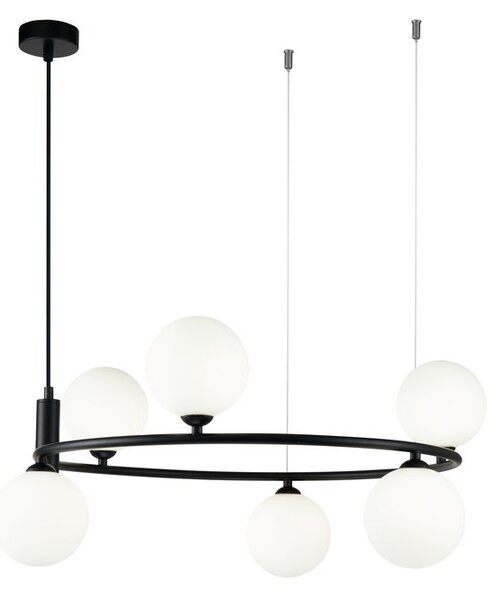 Maytoni Závěsné svítidlo RING, 6xG9, Ø 58 cm Barva: Černá