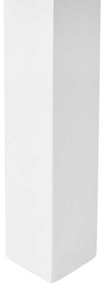 Jídelní stůl BARLEE Bílá 120 cm 75 cm Topolové dřevo