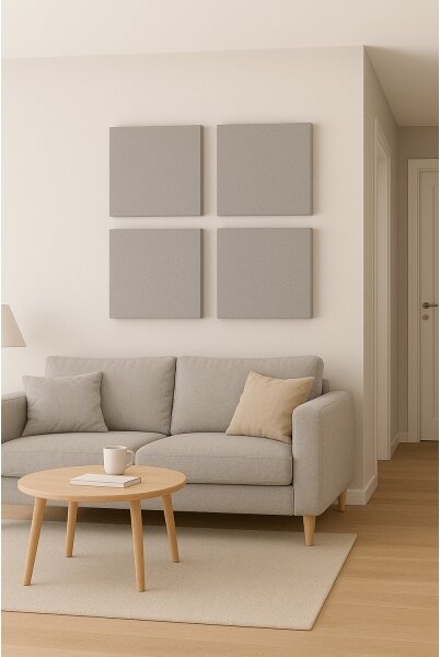 Akustický panel SILENCE 58x58 cm šedá