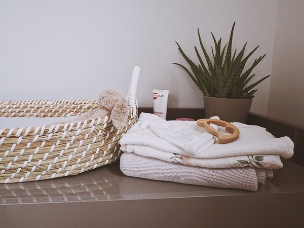 Ahojbaby Přebalovací košík pro miminko Smart Basket natural