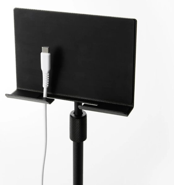 YAMAZAKI Černý kovový nastavitelný stojan na tablet Smart