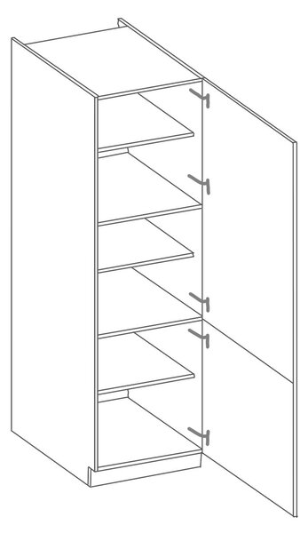 Potravinová skříň EDISA - šířka 60 cm, bílá