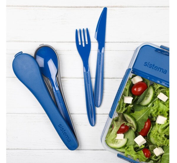 Sistema Příbor To Go Cutlery Set, modrá