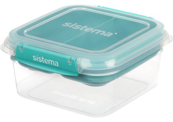 Sistema Dělený vodotěsný box na jídlo To Go STAX, 1,15 l, zelená