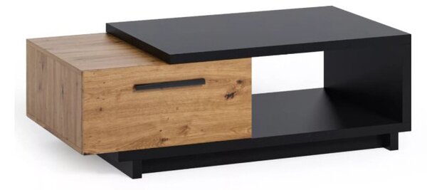 Konferenční stolek 120 cm DELAWARE - dub artisan / matný černý