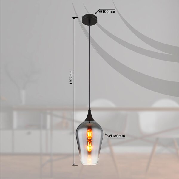 ZÁVĚSNÉ SVÍTIDLO, 18/120 cm Globo - Online Only svítidla, Online Only