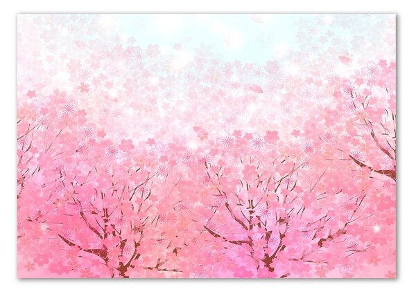 Foto obraz skleněný svislý Květy višně pl-osh-100x70-f-78464796
