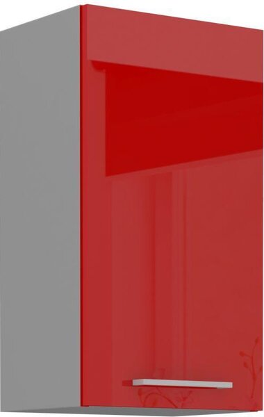 Horní skříňka ROSE červený lesk / šedá, 45 G-72 1F