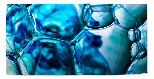 Ručník SABLIO - Modré bubliny 30x50 cm