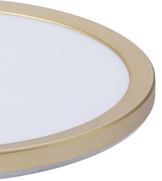 Brilagi - LED Koupelnové svítidlo ULTRA SLIM LED/12W/230V pr. 22,5 cm zlatá IP54