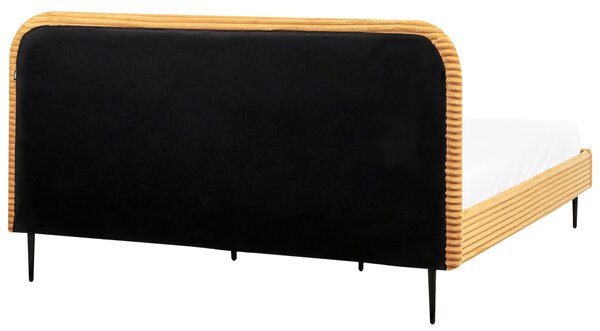 Postel Manšestr FLAYAT 180 x 200 cm Oranžová