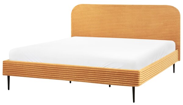 Postel Manšestr FLAYAT 180 x 200 cm Oranžová