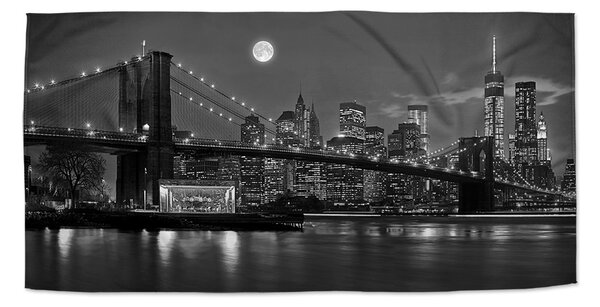 Ručník SABLIO - Noční New York 2 30x50 cm