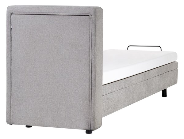 Polohovací postel Tkanina DUKE 80 x 200 cm Světle šedá