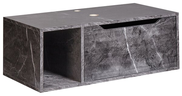 Nástěnná skříňka pod umyvadlo CASCAVEL 80 cm Černý mramor
