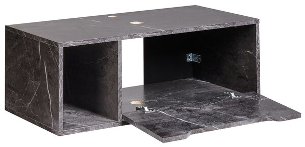 Nástěnná skříňka pod umyvadlo CASCAVEL 80 cm Černý mramor